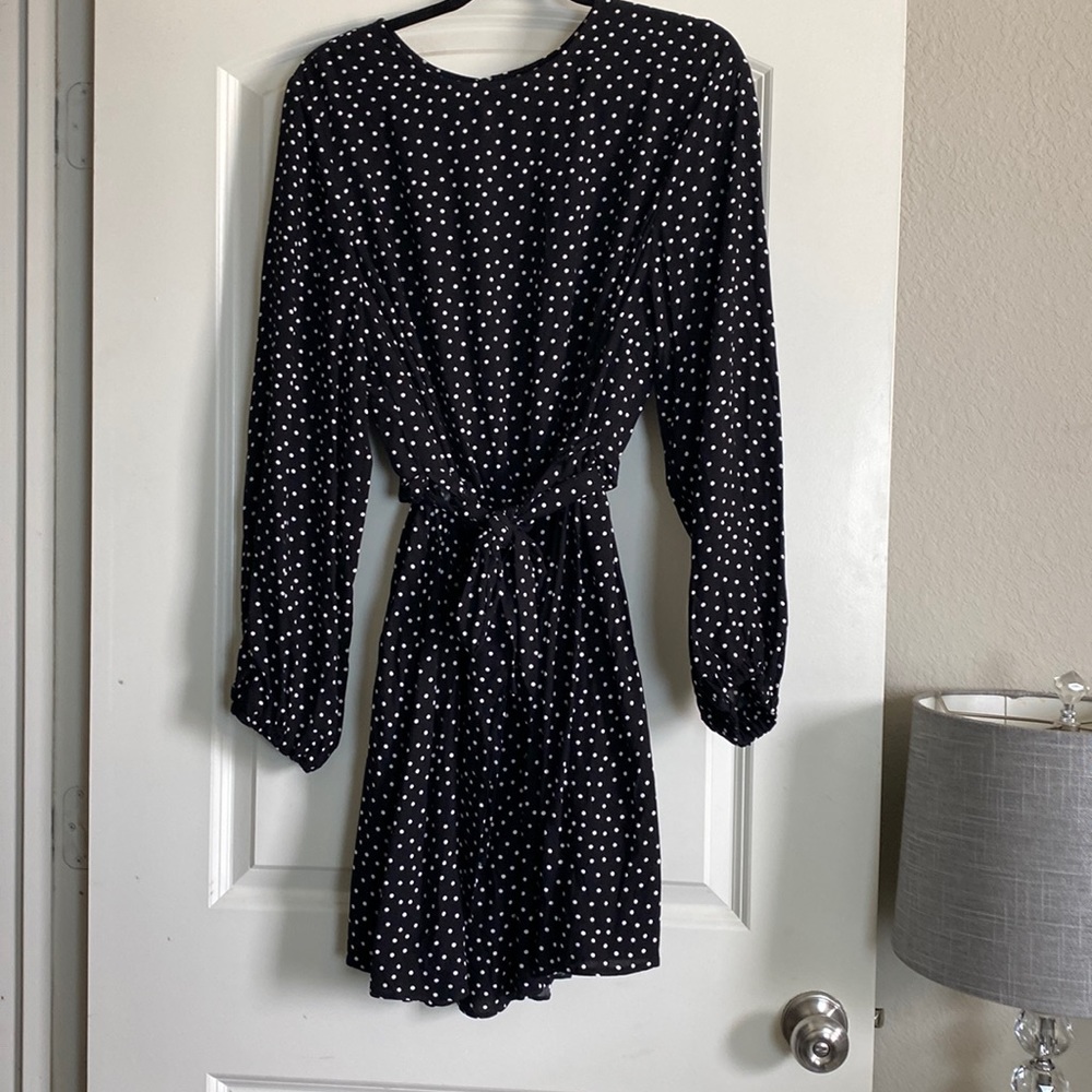 Black & white polka dot dress by ASOS